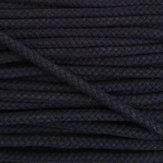 Cotton cord 8 mm dark blue