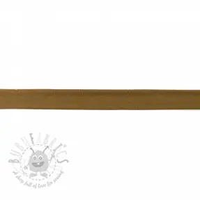 Bias binding jersey brown