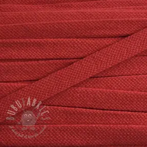 Cotton cord flat 15 mm red