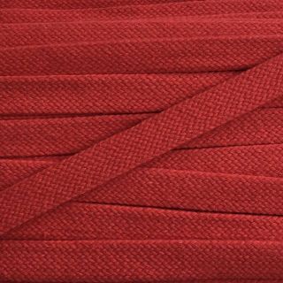 Cotton cord flat 15 mm red