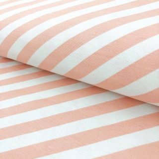 Decoration fabric Stripes pastel pink
