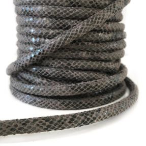 Suede cord Snake grey