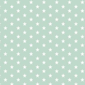 Cotton fabric Petit stars mint