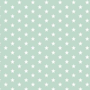 Cotton fabric Petit stars mint