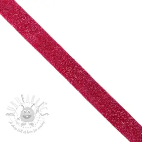 Bias binding LUREX fuchsia