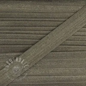 Bias binding elastic 15 mm grey