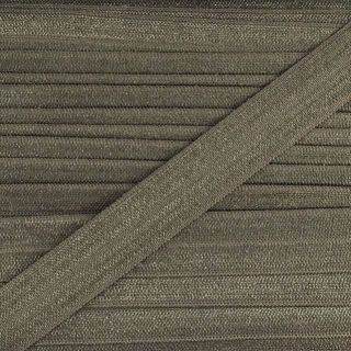 Bias binding elastic 15 mm grey