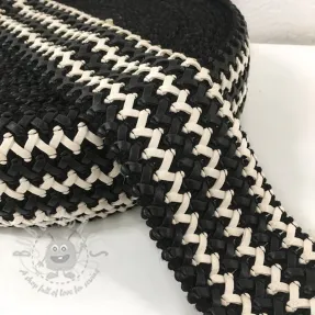 Elastic 6 cm Party black/white