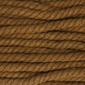 Cotton cord 12 mm brown