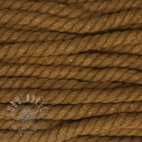 Cotton cord 12 mm brown