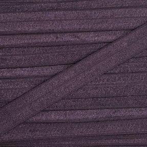 Bias binding elastic 15 mm plum