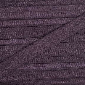 Bias binding elastic 15 mm plum