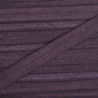 Bias binding elastic 15 mm plum