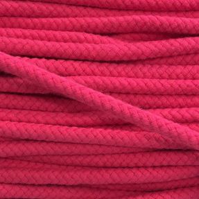 Cotton cord 8 mm fuchsia