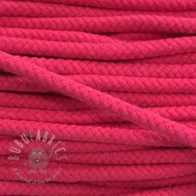 Cotton cord 8 mm fuchsia