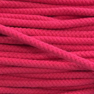 Cotton cord 8 mm fuchsia