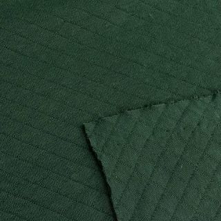 Stepped sweat fabric dark green