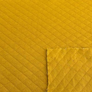 Stepped sweat fabric yellow