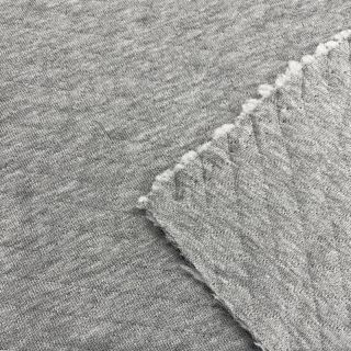 Stepped sweat fabric grey melange