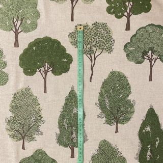 Decoration fabric Linenlook Forest trees