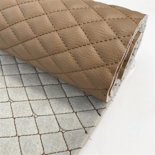 Faux leather MATELASSE taupe