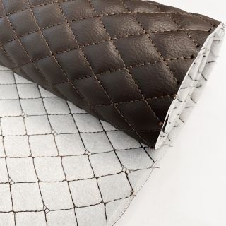 Faux leather MATELASSE ebene