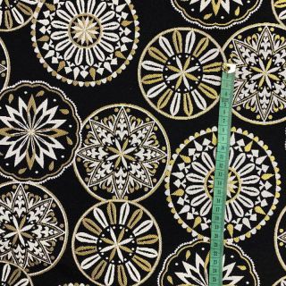 Decoration fabric jacquard Mandala metallic deluxe