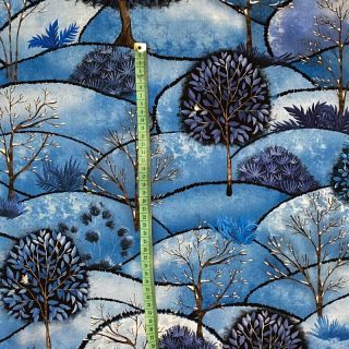 Decoration fabric Forest hill winter digital print