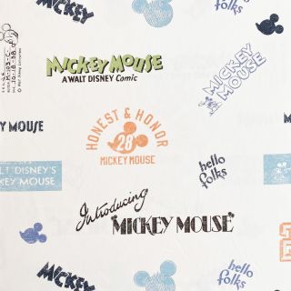 Decoration fabric Mickey Mouse Hello folks blue digital print