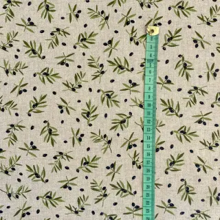 Decoration fabric Linenlook premium Black Olive