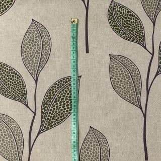 Decoration fabric Linenlook Favourite Leaves