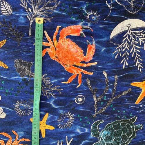 Outdoor decoration fabric teflon SEA LIFE ANIMALS