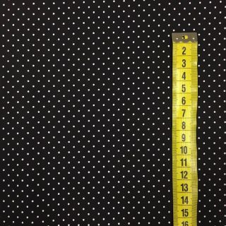 Cotton fabric Petit dots white/grey