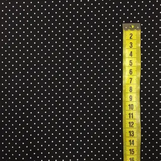 Cotton fabric Petit dots black