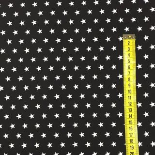 Cotton fabric Petit stars lime