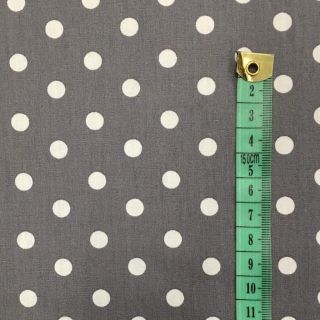 Cotton fabric Dots petrol