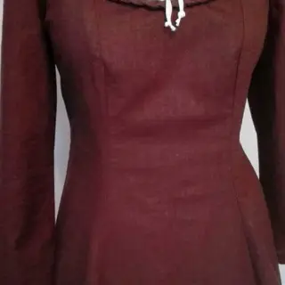 Linen enzyme washed dark brown