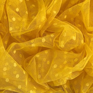 Tulle netting SPOT yellow
