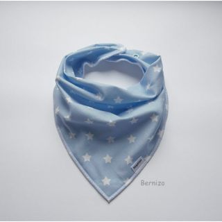 Cotton fabric Petit stars light blue