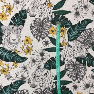 Decoration fabric Linenlook Jungle