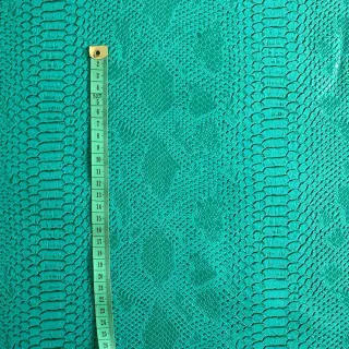 Faux leather COBRA turquoise