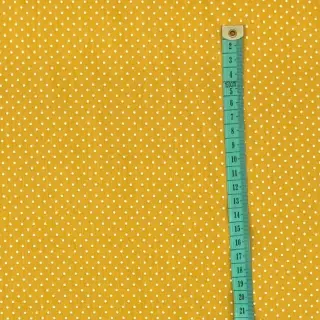Cotton fabric Petit dots ochre