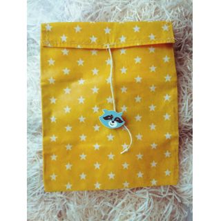 Cotton fabric Petit stars yellow