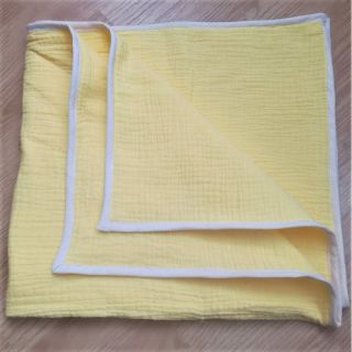 Double gauze/muslin soft yellow ORGANIC