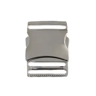 Metal Side Release Buckle 40 mm silver