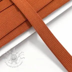 Elastic 15 mm dark orange