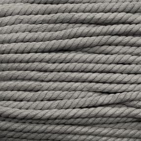 Cotton cord 12 mm grey