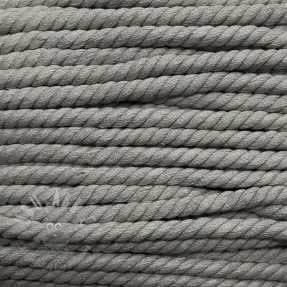 Cotton cord 12 mm grey