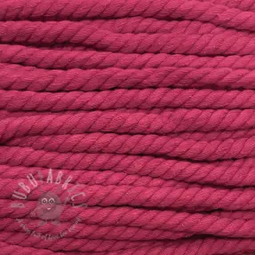 Cotton cord 12 mm fuchsia