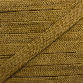 Cotton cord flat 13 mm golden brown